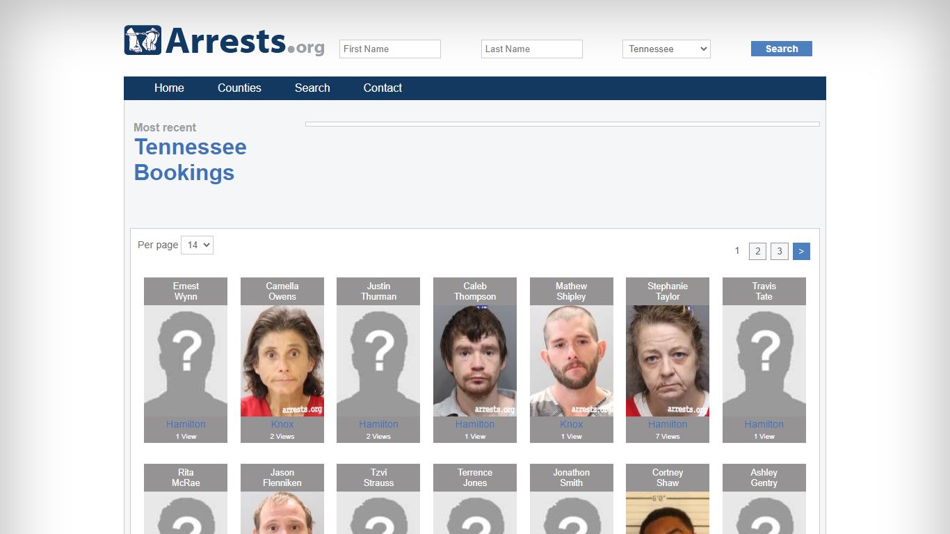 Tennessee Arrests and Inmate Search